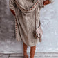 Monci® - Khaki Diamond Patch Langer Cardigan mit Kapuze