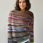 WinterTrend® - Einzigartiger gestreifter Langarmpullover