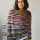 WinterTrend® - Einzigartiger gestreifter Langarmpullover