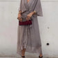 Luisa – Grünes Chiffonkleid mit V-Ausschnitt
