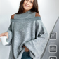 FallStil® - Vintage Plain High Neck Sweater