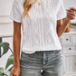 Weißes Strick-T-Shirt - Lisa