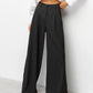 Gerade Hose mit hoher Taille und weitem Bein