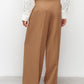 Gerade Hose mit hoher Taille und weitem Bein