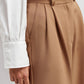 Gerade Hose mit hoher Taille und weitem Bein