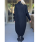 AMALIE -  Langer Pullover mit hohem Halsausschnitt