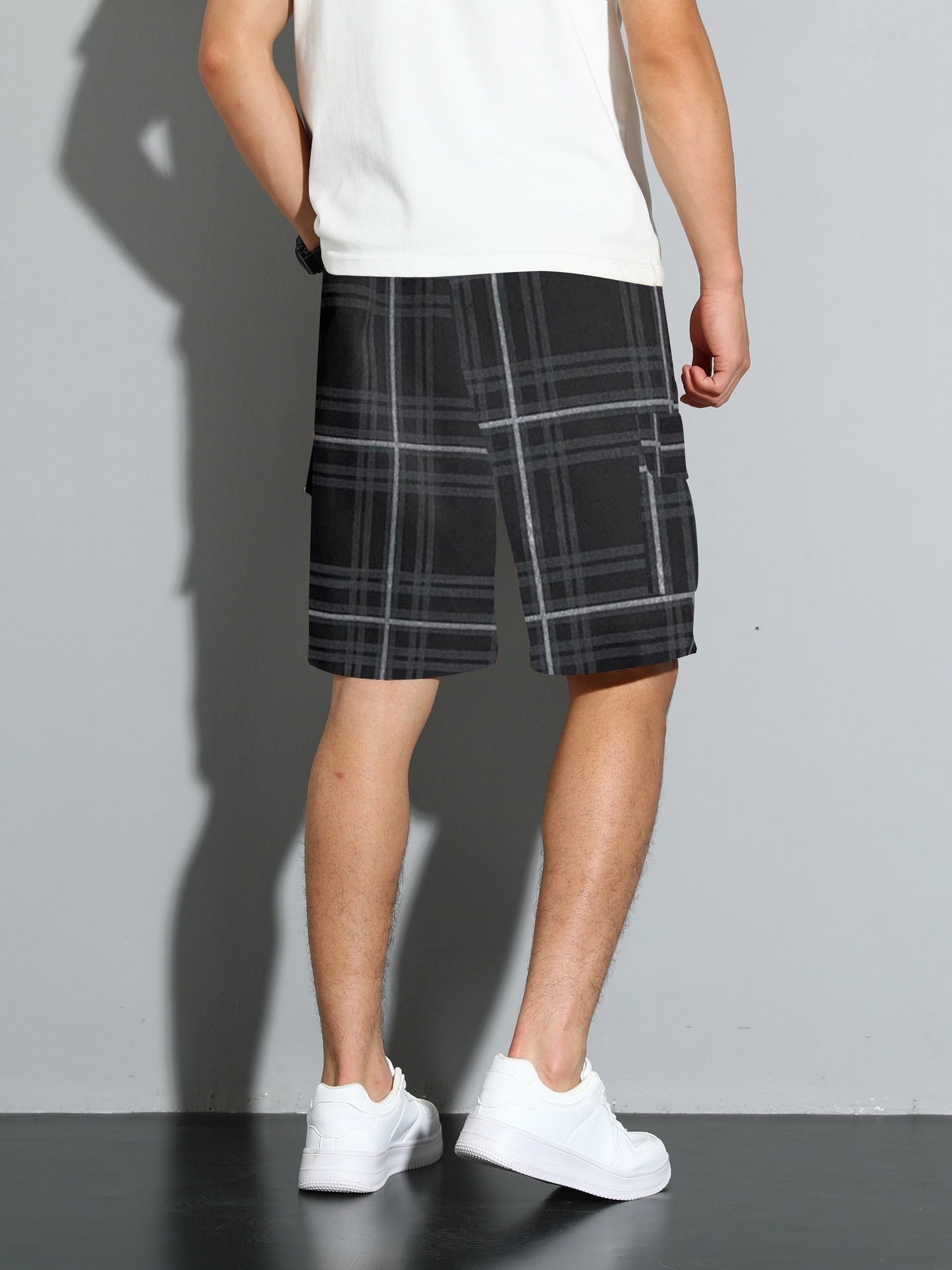 Lässige karierte Strandshorts