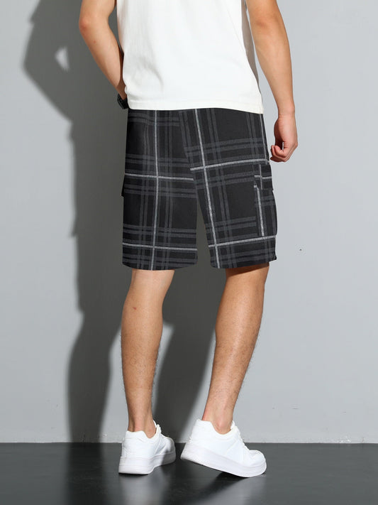 Lässige karierte Strandshorts
