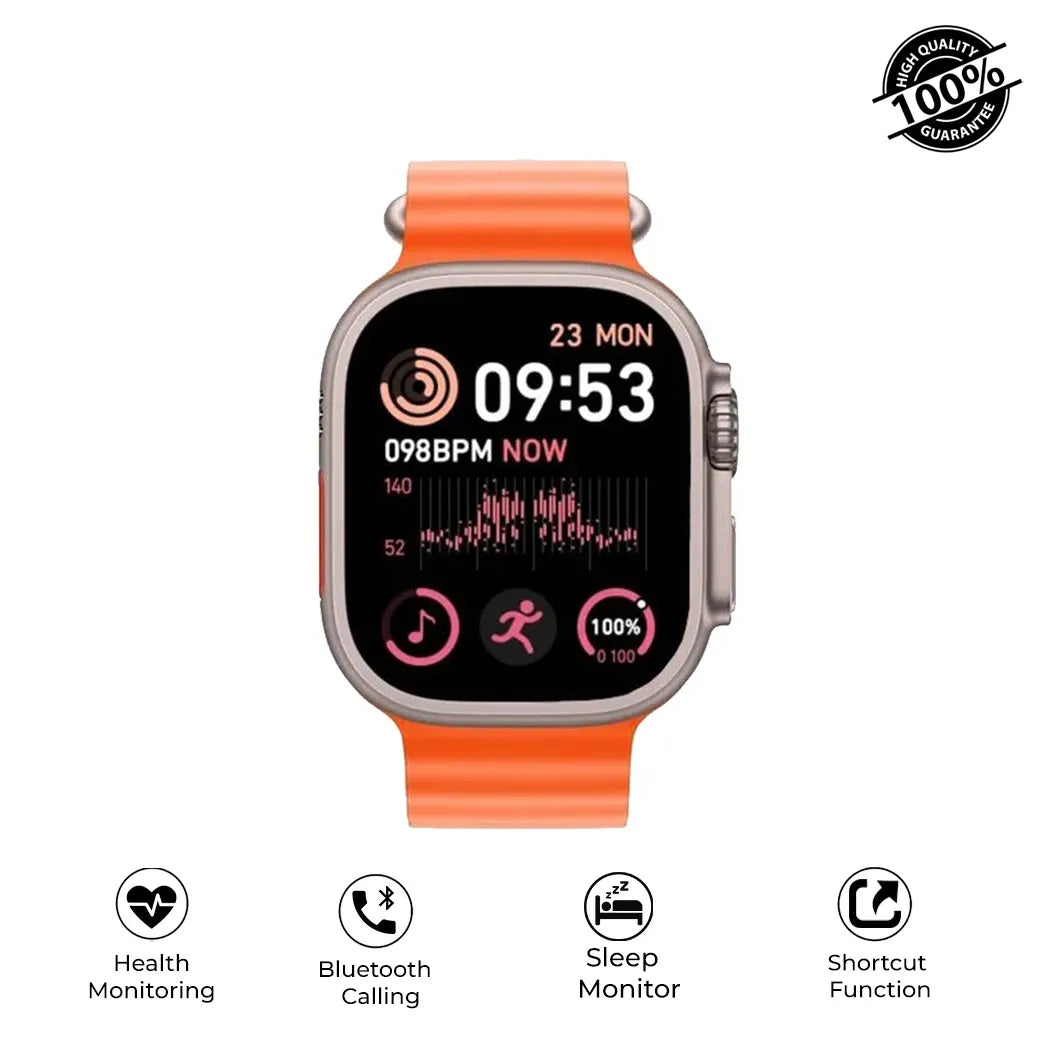 Ultra Smartwatch Series 8 - für Iphone & Android - 2 Armbänder inklusive