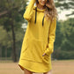Beatrice - Gemütliches langes Sweatshirt-Kleid mit Kapuze