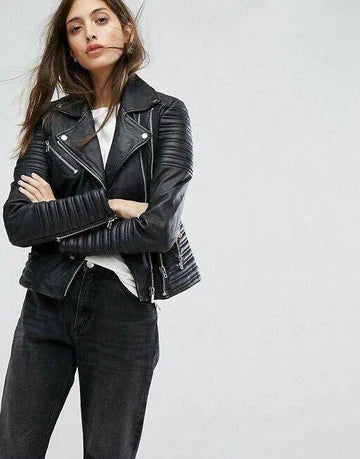 Amelia - Elegante Premium Lederjacke für Damen
