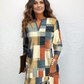 StrickSinn® - Lässiges Minikleid mit V-Ausschnitt und langen Ärmeln