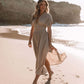Maya | Schlitz V-neck Mühelos Maxi