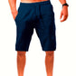 Graue Shorts mit Kordelzug und Taschen - Felix