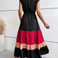 Edna - Color Block Plissee-Kleid