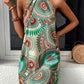 Eliza - Bedrucktes Neckholder-Kleid