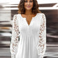 FallStil® - Elegantes langärmeliges einfarbiges Top