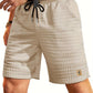 Weiße Waffelmuster-Shorts - Finn