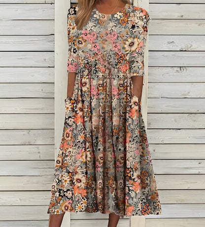 Jana | Blumenkleid - Blumenmuster-Kleid