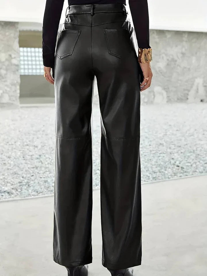 Gwendolyn - Leder Straightleg