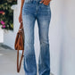 Blau Bootcut-Jeans - Laura