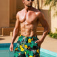 Tropische Shorts mit Blumenmuster - Leo