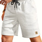 Weiße Waffelmuster-Shorts - Finn