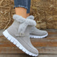 Reyna™ Warme knöchelhohe Schneestiefel aus Samt mit Schnallen-Design