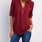 Olivia – freizeitbluse mit v-ausschnitt