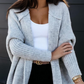FallStil® - Oversize Boxy-Langarm-Strickjacke mit Kapuze