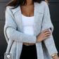 FallStil® - Oversize Boxy-Langarm-Strickjacke mit Kapuze