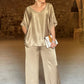 Britt - Zweiteiliges Satin-Set