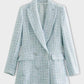 Greta - karierter tweed-blazer