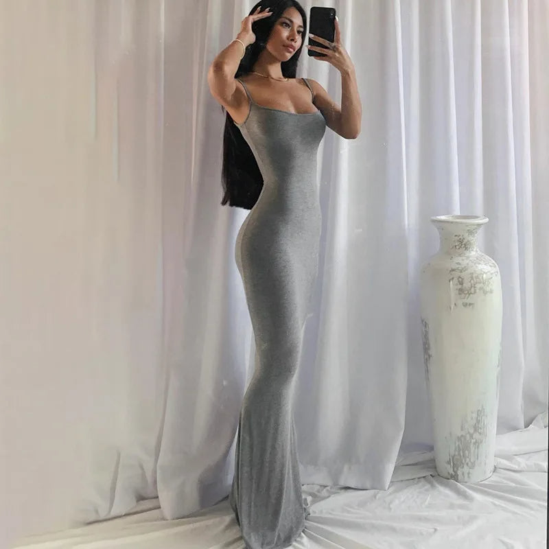 Enges langes Kleid - Blaché