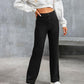 Elastische Freizeithose mit hoher Taille