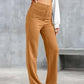 Elastische Freizeithose mit hoher Taille