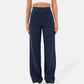 Elastische Freizeithose mit hoher Taille