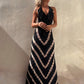 Claudette - Ärmelloses Maxikleid mit V-Ausschnitt