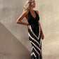 Claudette - Ärmelloses Maxikleid mit V-Ausschnitt