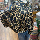Trendige Tierdruck-Bluse mit lockerer Passform