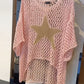 Durchsichtiges Shirt mit Sternenmuster - Rowan