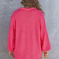 Bianca – Pinkes Waffelmuster-Shirt