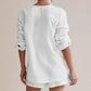 Strukturiertes Set aus Bluse und Shorts