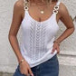 Lina – Beiges Stricktop mit Schnallenträgern