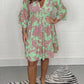Alorica - Swing-Kleid mit V-Ausschnitt