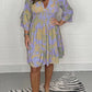 Alorica - Swing-Kleid mit V-Ausschnitt