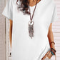 Charlotte - Graues Eleganz-Bluse