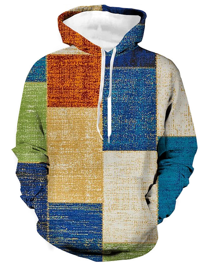 MILL - Stylischer Winter-Hoodie aus Baumwolle mit Karomuster