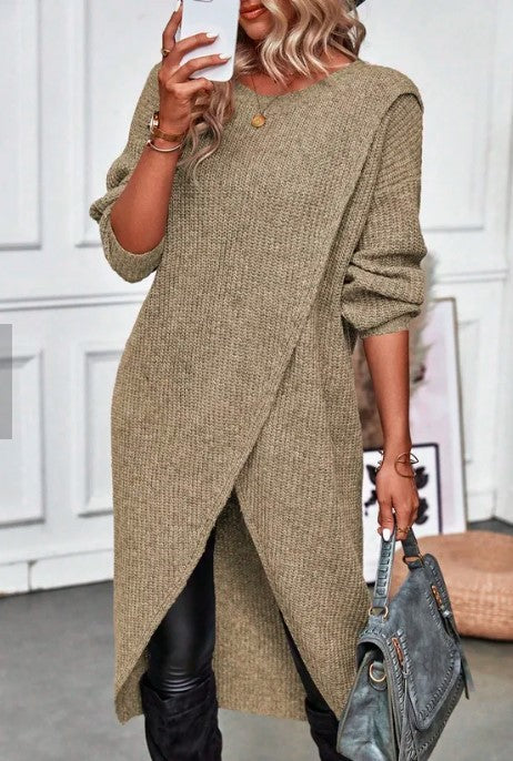 LEILAH -  Eleganter Langer Pullover