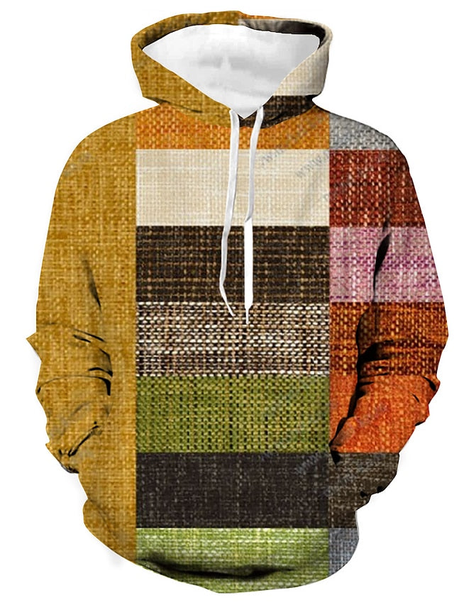 MILL - Stylischer Winter-Hoodie aus Baumwolle mit Karomuster